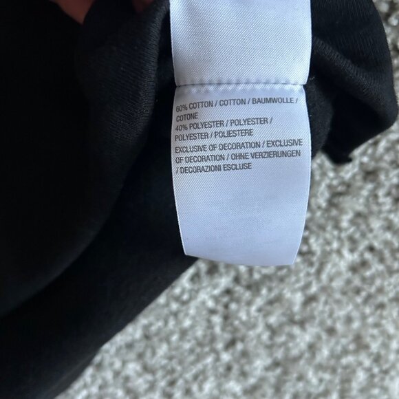 Quacker Factory Womens Sz Medium Black Fall Graphic Long Sleeve Shirt - Picture 4 of 9